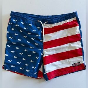 Vineyard Vines Patriotic America USA Swim Trunks